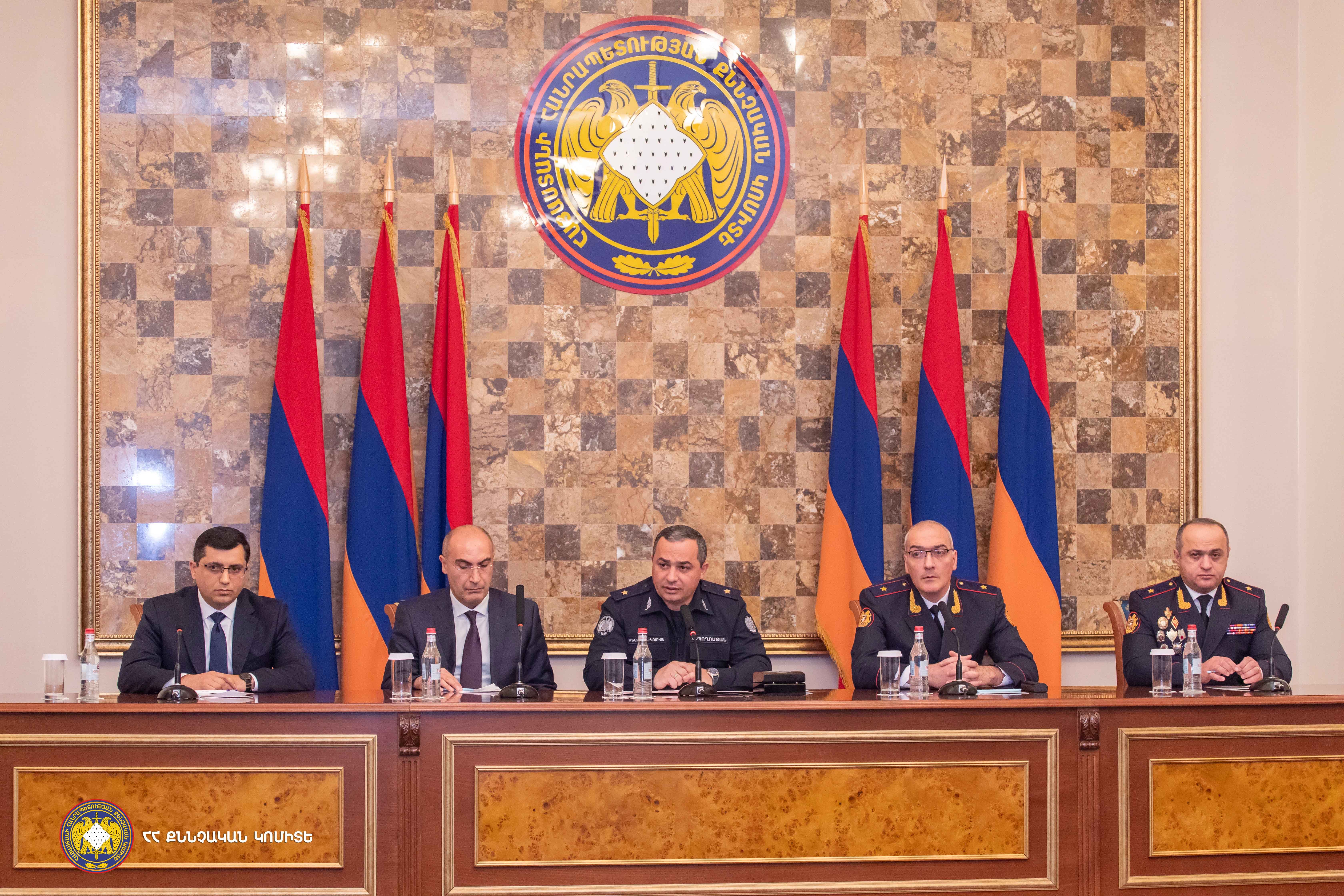 ՀՀ քննչական կոմիտեի նախագահ Արթուր Պողոսյանը Կոմիտեի անձնակազմին է ներկայացրել նորանշանակ տեղակալներին
